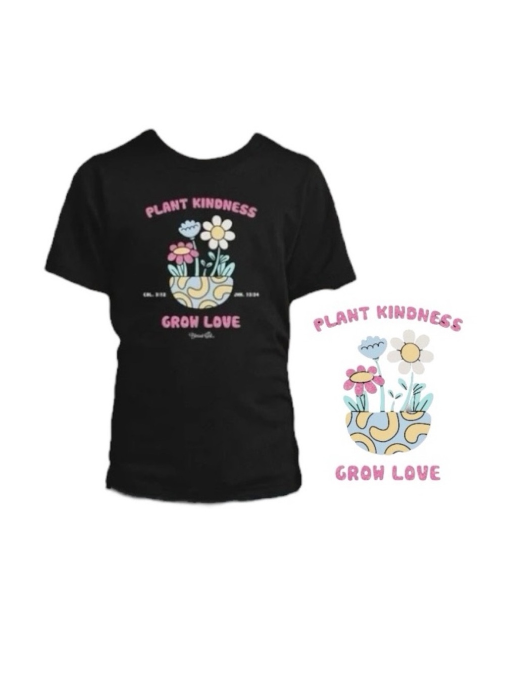 Blessed Girl Strong & Fearless Plant Tee